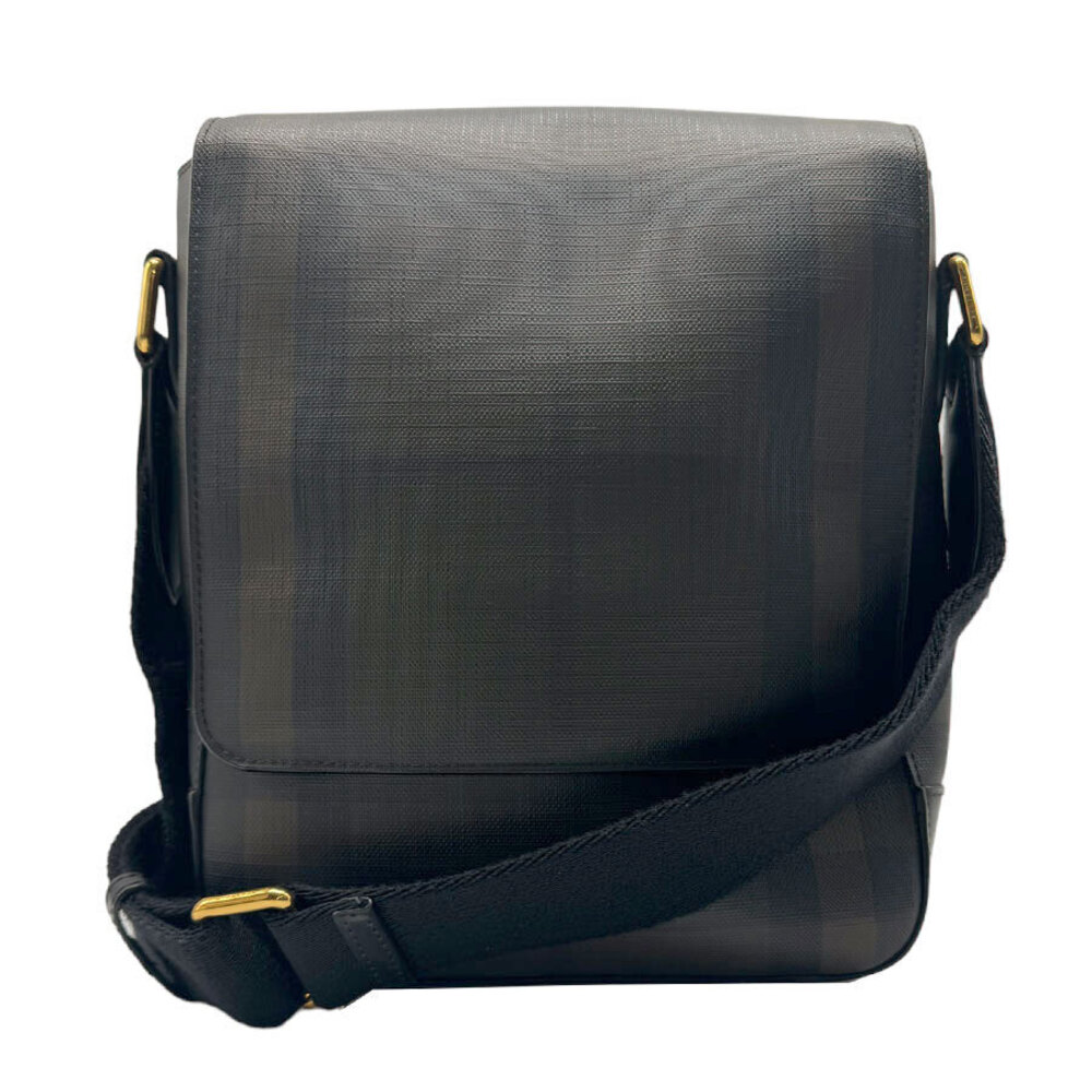 Burberry coated canvas shoulder bag dark gray - Picture 1 of 4